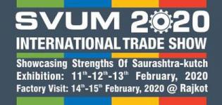 SVUM International Trade Show 2020 in Rajkot from 11 February to 15 February