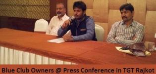 Blue Club Owners Haribhai and Mr. Sunny at Press Conference in TGT Rajkot