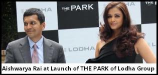 Aishwarya Rai at Launch of THE PARK of Lodha Group in South Mumbai