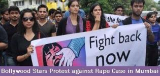Bollywood Stars and Journalist Protest against Rape Case in Mumbai