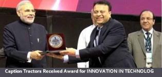Caption Tractors Received Award for INNOVATION IN TECHNOLOGY