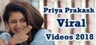 Internet Sensation Priya Prakash Varrier Viral Videos 2018 Latest