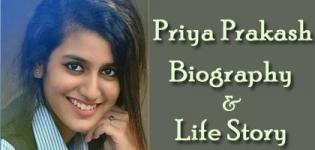 Priya Prakash Warrier Biography - Priya Prakash Actress of Malayalam Cinema