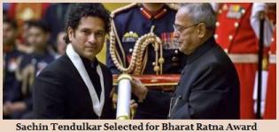 Sachin Tendulkar Received Bharat Ratna Award 2014