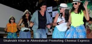 Shahrukh Khan in Ahmedabad for Promotion of Chennai Express