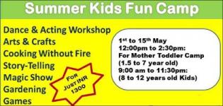 Summer Kids Fun Camp 2018 for Little Children in Vadodara City – Summer Camp Detail