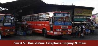 Surat ST Bus Station Telephone Enquiry Number - Depot Information Contact No Details