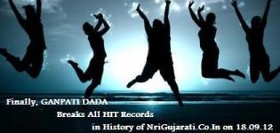 GANPATI DADA Breaks All Hit Records in History of NriGujarati.Co.In on 18.09.2012