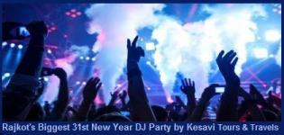 New Year DJ Party 2015 at Tulip Party Plot Rajkot with DJ Mayur RJ Nishit by Kesavi Tours and Travels