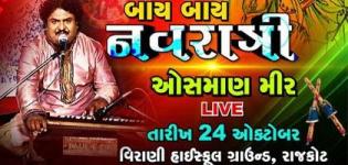 Osman Mir in Rajkot at Virani High School Ground for Bye Bye Navratri 2015 Presents by ETV Gujarati