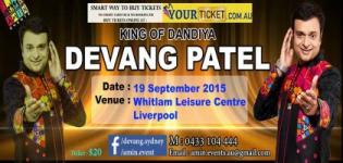 Dandiya King Devang Patel in Australia 2015 - Navratri Garba Event at Liverpool on 19th September