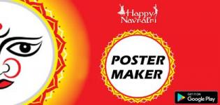 Navratri Poster Maker 2022 - Navratri Poster Making Online Background & Design