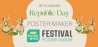 26 January Poster Maker 2023 - Happy Republic Day Poster Design for Business Marketing