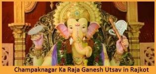 Champak Nagar Ganesh Utsav Rajkot - Famous Ganpati Mahotsav at Pedak Road Rajkot
