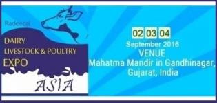 Dairy Livestock & Poultry Expo Asia in Gandhinagar Gujarat on 2 to 4 September 2016