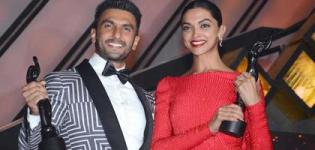 Deepika Padukone in Red Backless Evening Gown at 61st Filmfare Award 2016 Mumbai