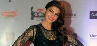 Jacqueline Fernandez in Black Transparent Evening Gown at Filmfare Awards 2016