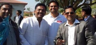 Jayesh Upadhyay of Bolbala Charitable Trust Rajkot at 2014 Kite Flying Festival Rajkot