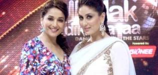 Kareena Kapoor in White Anarkali Dress on Jhalak Dikhhla Jaa Season 7
