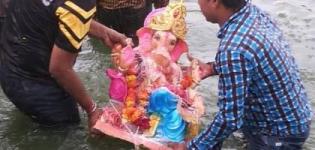 LIVE Ganesh Visarjan Surat Photos - Ganpati Visarjan in Surat Recent Pictures