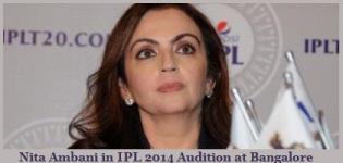 Latest Photos of Nita Ambani in IPL 2014 Audition with Rahul Dravid at Bangalore