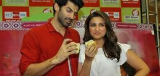 Parineeti Chopra and Aditya Roy Kapur Promotes Daawat-E-Ishq on Big FM Studio Mumbai