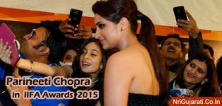 Parineeti Chopra at IIFA Awards 2015 Hot Pics in Black Colour Backless Off Shoulder Gown