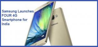 Samsung Launches Four New 4G Smartphones for India at Samsung Forum 2015 in Bangkok