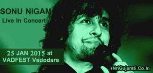 Sonu Nigam Live In Concert 2015 at Vadodara India on 25 January - VADFEST 2015