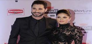Sunny Leone in Black Lace Evening Gown at 61st Filmfare Awards 2016 Mumbai - Latest Photos