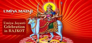 Umiya Jayanti Celebration in Rajkot on 21 May 2015 - Shobha Yatra Route - Maha Aarti Details