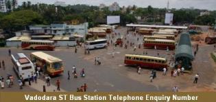 Vadodara ST Bus Station Telephone Enquiry Number - Depot Information Contact No Details