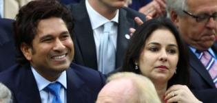 Sachin Tendulkar at Wimbledon Championship Semifinal 2012 - Federer vs Djokovic