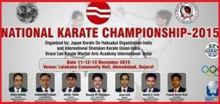 16th National Karate Championship 2015 in Ahmedabad at Lalakaka Community Hall