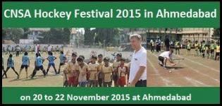 CNSA Hockey Festival 2015 in Ahmedabad on 20 to 22 November by CN Sports Academy