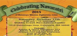 Chinmaya Mission Alpharetta Event Presents Navratri 2015 in USA at Dobbs Creek Recreation Center