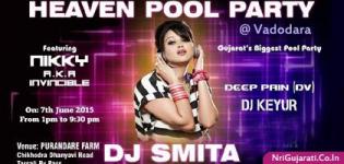 Heaven Pool Party at Vadodara Gujarat with Lady DJ SMITA at Purandare Farm Lawns & Banquets