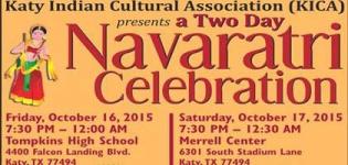 Katy Indian Cultural Association Presents Navratri Celebration 2015 in USA at Katy Taxes