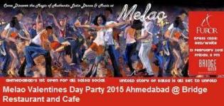 MELAO Valentine Salsa Party 2015 in Ahmedabad at Bridge Water Restaurant & Cafe on 13 Feb