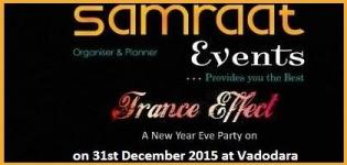 Samrat Event Presents France Effect New Year Eve Party on 31st December 2015 in Vadodara