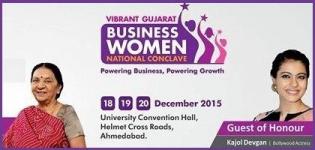 Vibrant Gujarat Business Women National Conclave 2015 in Ahmedabad Inaugurated by Kajol Devgan