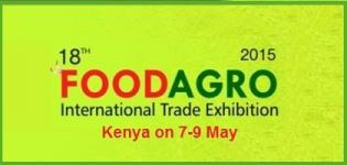 18th Food Agro 2015 International Trade Exhibition in Kenya Africa from 7-9 May