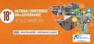 18th National Conference on e-Governance 2015 Gandhinagar Gujarat on 30-31 January