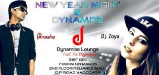 31st New Year Party 2016 at Dynamite Lounge Vadodara with DJ Nasha and DJ Zoya