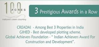 3 Prestigious Awards in a Row - 100 Acres by JBR Nirmaan Pvt Ltd Ahmadabad