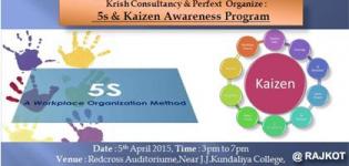 5S & Kaizen Awareness Program at RedCross Auditorium Rajkot on 5 April 2015