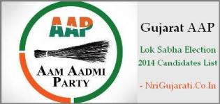 Gujarat AAP Lok Sabha Election 2014 Candidates List - AAP Member Names
