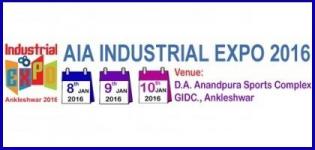 AIA Industrial Expo Ankleshwar 2016 at GIDC from 8th to 10th January