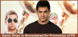 Aamir Khan in Ahmedabad for promotion of Peekay (PK) Hindi Movie 2014