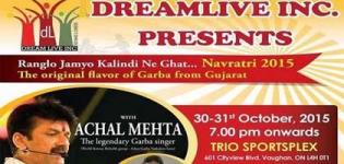 Achal Mehta in USA at Trio Sportsplex for Navratri 2015 Presents by Dreamlive Inc